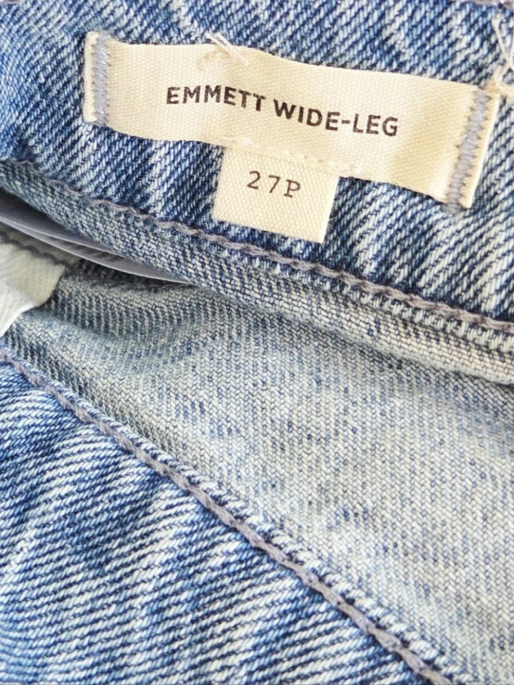 Madewell Emmett Wide-Leg Jean Let Down Hem 27P Banning Wash